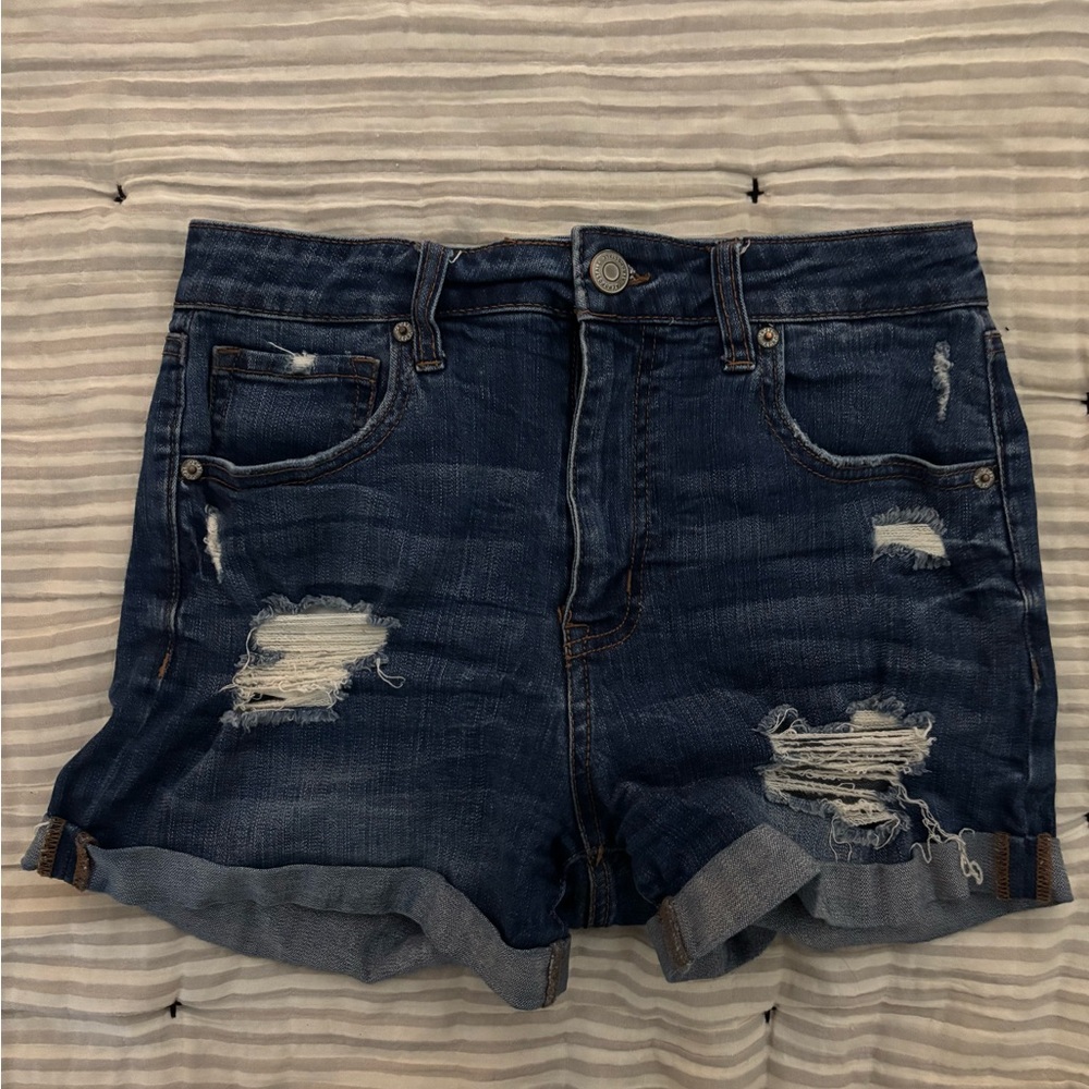 Aeropostale Distressed Women Hi-rise Shorts